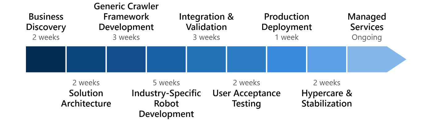 Financial Intelligence and Business Contact Project Execution Timeline
